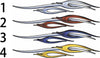 chrome spear vinyl decals available colors